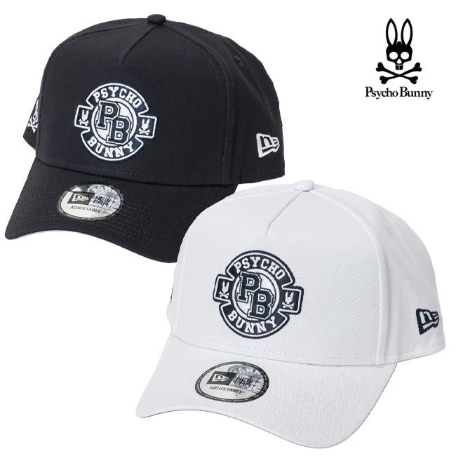 【2025年秋冬モデル】 Psycho Bunny サイコバニー キャップ NEW ERAコラボ PBMG564F ニューエラコラボゴルフキャップ 【B-ONE-Y】