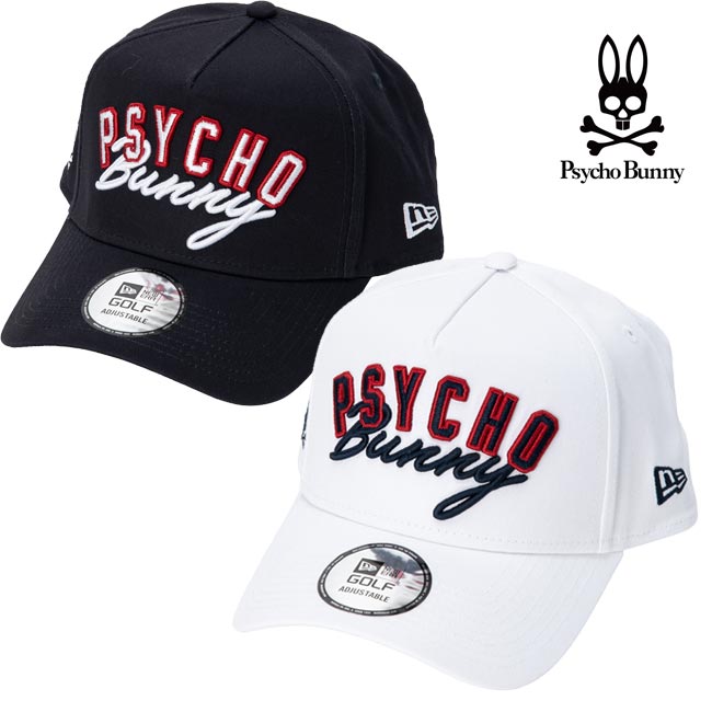 【2026年春夏モデル】 Psycho Bunny サイコバニー キャップ NEW ERAコラボ PBMG603F ニューエラコラボゴルフキャップ 【B-ONE-Y】