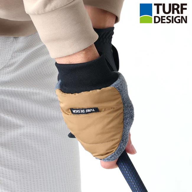 樂天商城 - 【ポスト投函】【寒さ対策】TURF DESIGN ウォームハンドカバー TDWH-BE72 ターフデザイン 手甲 冬のゴルフラウンドの強い味方 ※手甲のみ、画像のグローブなどは付属していません 【B-ONE-Y】