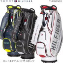 【2023年春夏モデル】 TOMMY HILFIGER GOLF トミーヒルフィガーゴルフ THMG3SC2 カートキャディバッグ スポーツ CADDIE BAG 【B-ONE】