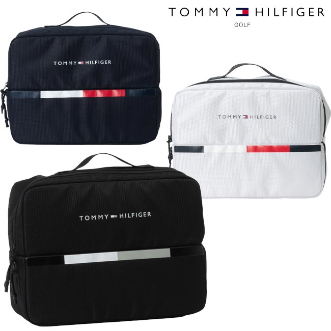 【2026年春夏モデル】 TOMMY HILFIGER GOLF トミーヒルフィガーゴルフ SIGNATURE SHOES CASE シューズケース シグネチャー THMG6SEB 【B-ONE-Y】