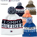 【秋冬モデル】TOMMY HILFIGER GOLF (トミー ヒルフィガー ゴルフ) THMB006F BEANIE ポンポンビーニー ニットキャップ　ニット帽 【B-ONE】