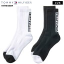 【ポスト投函配送!!】 TOMMY HILFIGER GOLF (トミー ヒルフィガー ゴルフ) THMB4SEM メンズミドルソックス バックロゴ MENS SOCKS 【B-ONE】