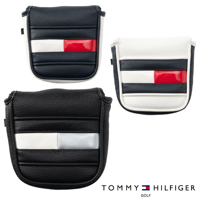 Putter. - 【2026年春夏モデル】 TOMMY HILFIGER GOLF トミーヒルフィガーゴルフ THMG6SHE パターカバー マレット用 FACE 【B-ONE-Y】