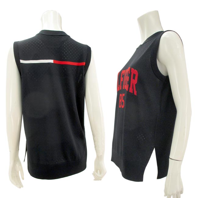 【バーゲン!30%OFF!!】 【春夏モデル】 TOMMY HILFIGER GOLF トミーヒルフィガーゴルフ バスケットメッシュ ニットベスト (レディス）THLA303 【B-ONE-Y】