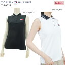 【バーゲン!30%OFF!!】 【2023年春夏モデル】 TOMMY HILFIGER GOLF トミーヒルフィガーゴルフ ロゴカラー ノースリーブポロシャツ (レディス）THLA316 【B-ONE】