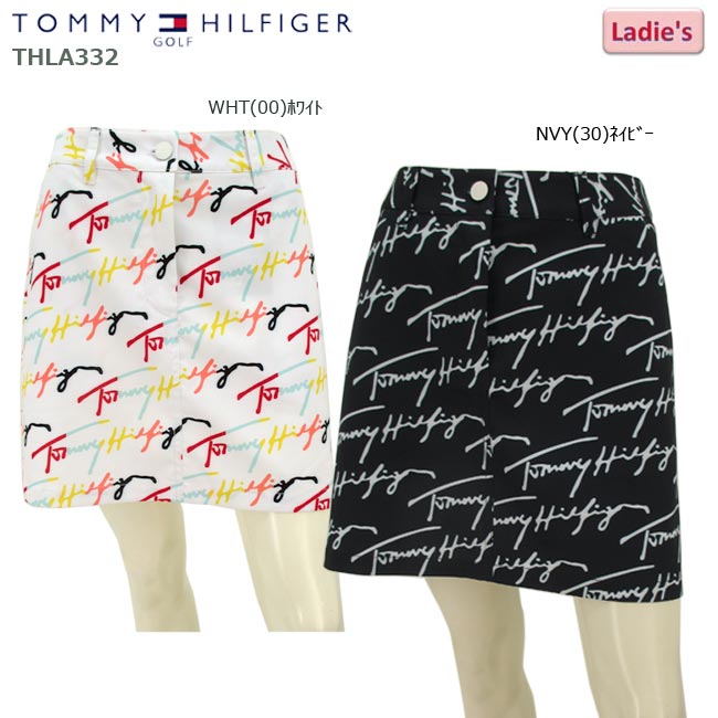 【バーゲン!30%OFF!!】 【2023年春夏モデル】 TOMMY HILFIGER GOLF トミーヒルフィガーロゴ モノグラム スカート ストレッチ THLA332 レディス 【B-ONE】