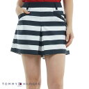 【バーゲン!30%OFF!!】 【2025年春夏モデル】 TOMMY HILFIGER GOLF トミーヒルフィガー レディス ボックスプリーツ マリンキュロット THLA518 婦人服 ゴルフウェア ショートパンツ ストレッチ【B-ONE-Y】