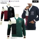 【バーゲン!30%OFF!!】【秋冬モデル】 TOMMY HILFIGER GOLF トミーヒルフィガーゴルフ　フラッグ切替 ニットカーディガン（メンズ) THMA276 メンズ 長袖【B-ONE】