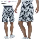 【バーゲン!30%OFF!!】 【2024年春夏モデル】 TOMMY HILFIGER GOLF トミー ヒルフィガー ゴルフ パームツリー ショートパンツ(メンズ) THMA442 ストレッチ 短パン 【B-ONE-Y】