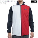 【バーゲン!30%OFF!!】 【2024年秋冬モデル】 TOMMY HILFIGER GOLF トミーヒルフィガーゴルフ シグネチャーストライプ ウィンドジャケット(メンズ) THMA450 ストレッチ 防風 撥水 長袖ブルゾン ジャンパー 紳士シンプル カジュアル 紳士 男性用 ゴルフウェア 【B-ONE-Y】