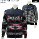 【秋冬モデル】 TOMMY HILFIGER GOLF トミーヒルフィガーゴルフ KNIT　PADDED　JACKET　ニット切替ブルゾン　（メンズ) THMA8C8 【大特価!お買い得!!】 【B-ONE】