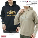 【バーゲン!30%OFF!!】【2023年秋冬モデル】 TOMMY HILFIGER GOLF トミーヒルフィガーゴルフ カレッジロゴ フーディーパーカー (レディス）THLA358