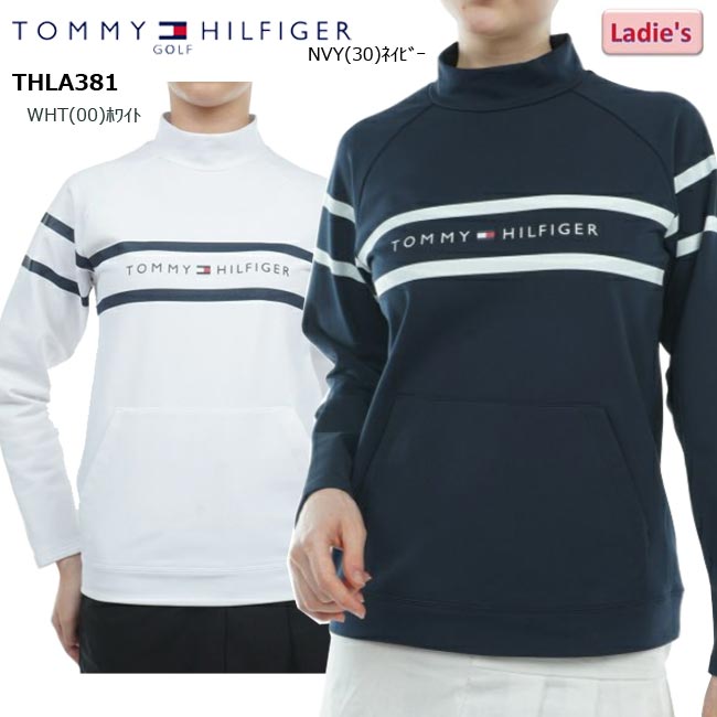 楽天ゴルフショップB-ONE【バーゲン!30％OFF!!】【2023年秋冬モデル】 TOMMY HILFIGER GOLF トミーヒルフィガーゴルフ ストレッチウォーム モックシャツ （レディス）婦人服 ゴルフウェア THLA381