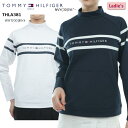 【バーゲン!30%OFF!!】【2023年秋冬モデル】 TOMMY HILFIGER GOLF トミーヒルフィガーゴルフ ストレッチウォーム モックシャツ (レディス）婦人服 ゴルフウェア THLA381