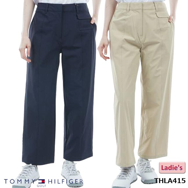  TOMMY HILFIGER GOLF トミーヒルフィガー レディス ライトクロス 2WAYワイドジョガーパンツ THLA415 ワイドパンツ ストレッチ 婦人服 ゴルフウェア