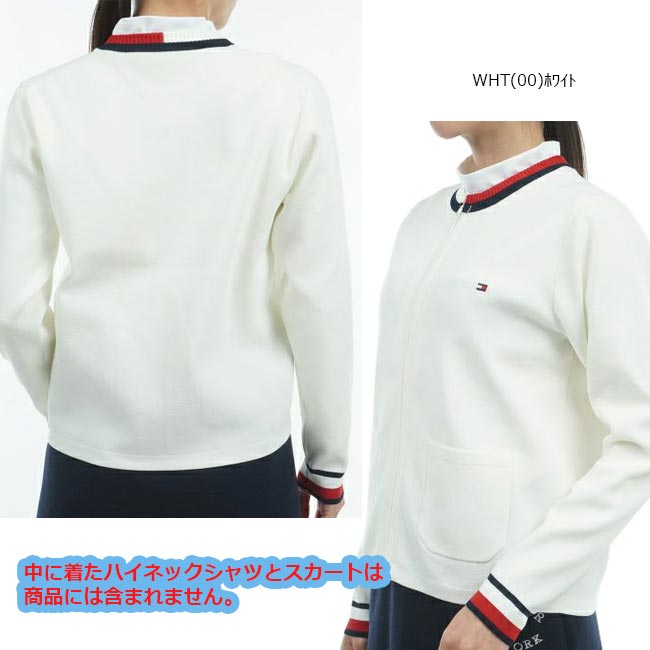 【バーゲン!30%OFF!!】 【2024年秋冬モデル】 TOMMY HILFIGER GOLF トミーヒルフィガーゴルフ フロントZIP　カ－ディガン (レディス）ニット THLA467 【B-ONE-Y】