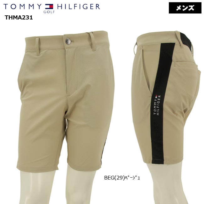 楽天ゴルフショップB-ONE【バーゲン!30％OFF!!】【春夏モデル】 TOMMY HILFIGER GOLF トミー ヒルフィガー ゴルフ サイド切替べーシックショートパンツ（メンズ）　ハーフパンツ　THMA231 【大特価!お買い得!!】 【B-ONE】