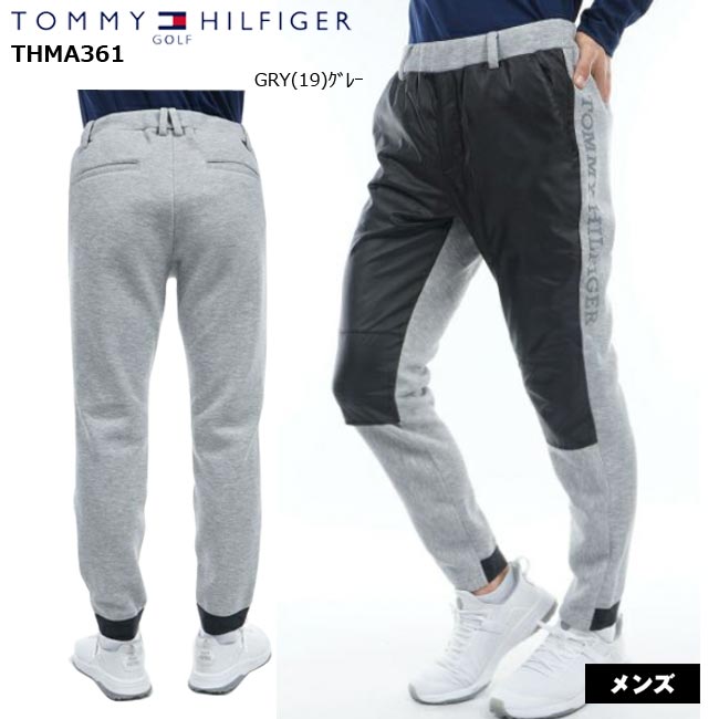 楽天ゴルフショップB-ONE【バーゲン!30％OFF!!】【2023年秋冬モデル】 TOMMY HILFIGER GOLF トミー ヒルフィガー ゴルフ ハイブリッド ジョガーパンツ（メンズ）　スウェット　THMA361【B-ONE】