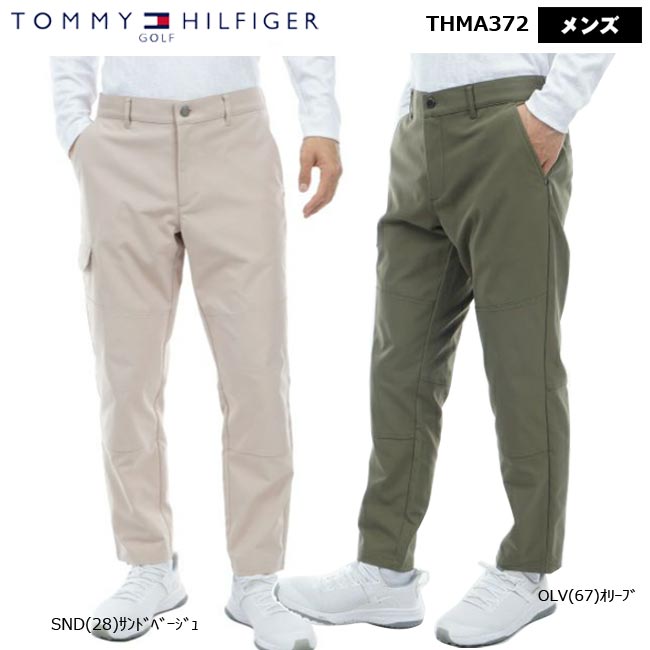【バーゲン!30%OFF!!】【2023年秋冬モデル】 TOMMY HILFIGER GOLF トミー ヒルフィガー ゴルフ サイドポケット テーパードパンツ（メンズ)　パンツ　THMA372【B-ONE】