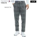 【バーゲン!30%OFF!!】【2023年秋冬モデル】 TOMMY HILFIGER GOLF トミー ヒルフィガー ゴルフ ハウンドトゥース テーパードパンツ(メンズ) THMA378 紳士 ゴルフウェア 微起毛【B-ONE】
