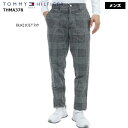 【バーゲン!30%OFF!!】【2023年秋冬モデル】 TOMMY HILFIGER GOLF トミー ヒルフィガー ゴルフ ハウンドトゥース　テーパードパンツ（メンズ) THMA378 紳士 ゴルフウェア 微起毛【B-ONE】