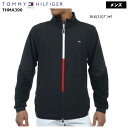 【バーゲン!30%OFF!!】【2023年秋冬モデル】 TOMMY HILFIGER GOLF トミーヒルフィガーゴルフ シグネチャープリントファスナー トラックジャケット（メンズ ゴルフウェア) THMA390 ブルゾン【B-ONE】