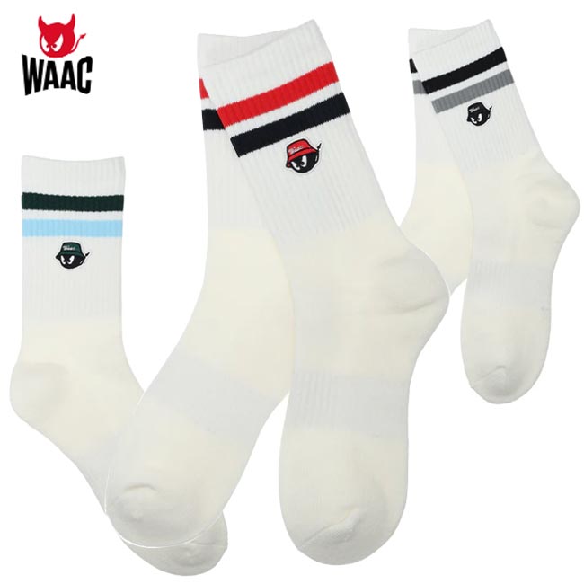 �ڥݥ�����ȡ����!!�� WAAC ��å� 072252840 MEN �ߥɥ륽�å��� SOCKS ��� �»��� �ۿ�®�� 25��27�������B-ONE��