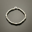 シルバービーズブレスレット コンビ02【Silver925/シルバー925/アクセサリー/ハンドメイド/メンズ/レディース/日本製】