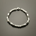 シルバーブレスレット 円盤ビーズタイプ04【Silver925/シルバー925/アクセサリー/ハンドメイド/メンズ/レディース/日本製】