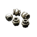 シルバービーズ ツボタイプ 5個売り【Silver925/Silver 925/シルバー925/シルバー 925/メタルビーズ/手芸用品/材料/ハンドメイド/ブ...