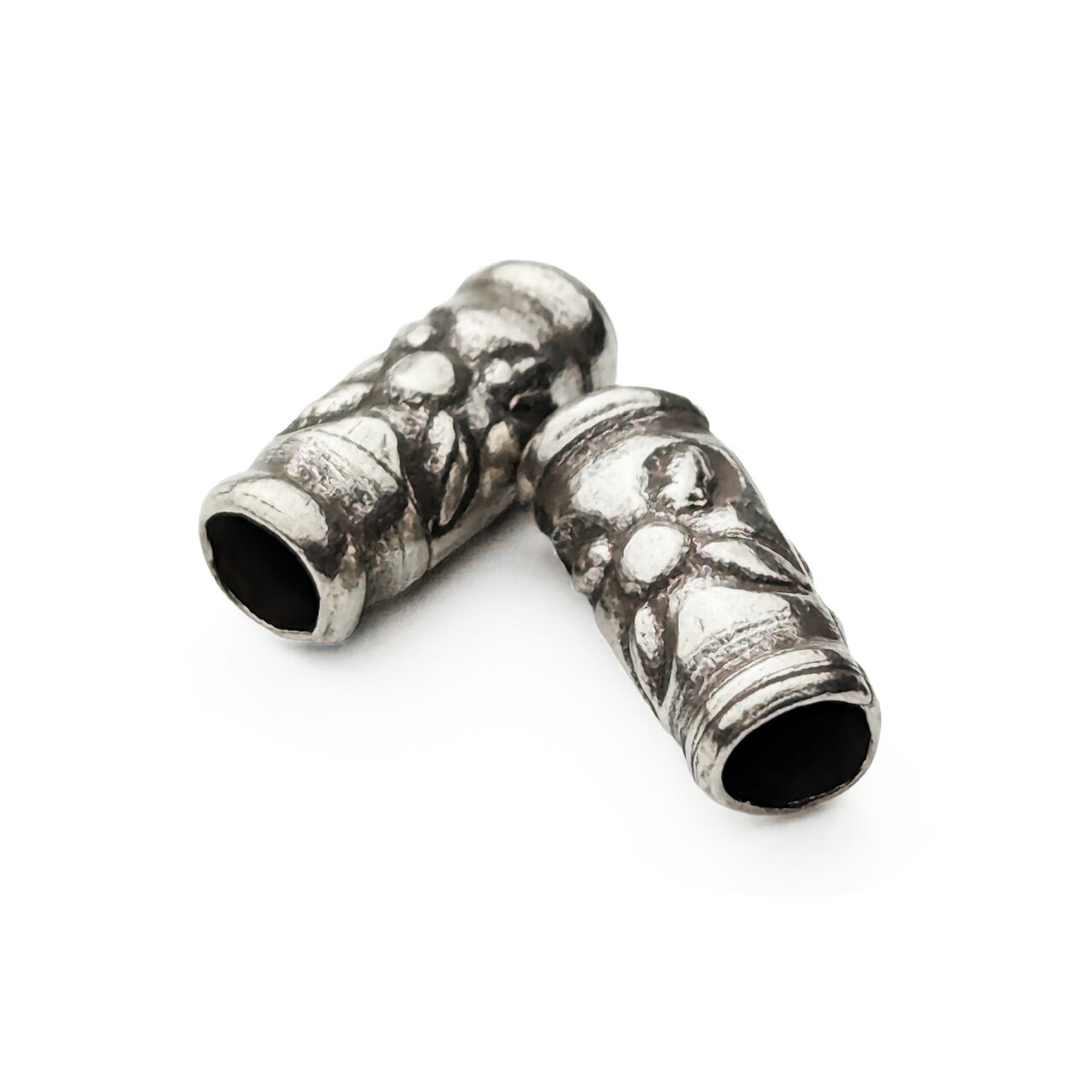 Rakuten - シルバービーズ 花タイプ 2個売り【Silver925/Silver 925/シルバー925/シルバー 925/メタルビーズ/手芸用品/材料/ハンドメイド/ブレスレット/ネックレス/ストラップ/自作アクセサリー/材料/手芸/メンズ/レディース】