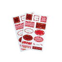 ギフトシール 花柄 2シート入 (100円ショップ 100円均一 100均一 100均)