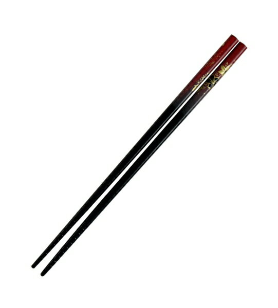 箸 塗箸 22．5cm 和柄 華友禅 朱 (100円ショップ 100円均一 100均一 100均)
