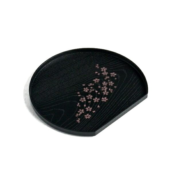 お盆 半月盆 さくら (100円ショップ 100円均一 100均一 100均)