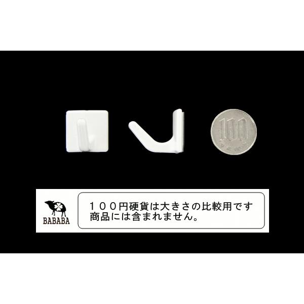 くりぴた粘着フック ピタッコ ミニワイド 2×2×奥行2.6cm 3個入 (100円ショップ 100円均一 100均一 100均)