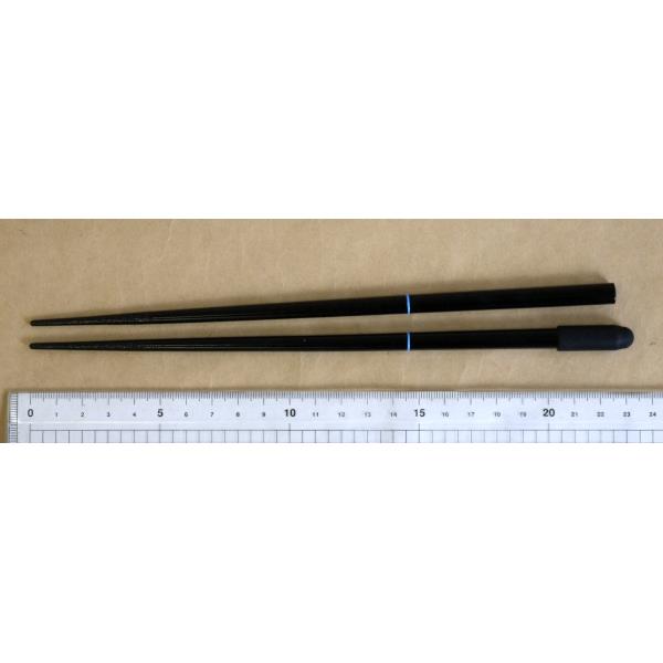 お箸deスマホ ブルー 22.5cm (100円ショップ 100円均一 100均一 100均)