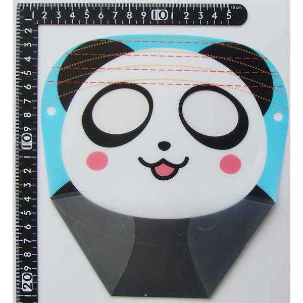 前髪カット用フェイスガード 髪ポケット・前髪ライン付 パンダ フリーサイズ (100円ショップ 100円均一 100均一 100均)