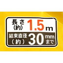 キッチリ！たばねるチューブ 太 クリア 長さ1.5m (100円ショップ 100円均一 100均一 100均)