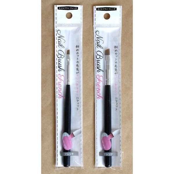 ジェルネイルブラシ フレンチ ［サイズ指定不可］ (100円ショップ 100円均一 100均一 100均)