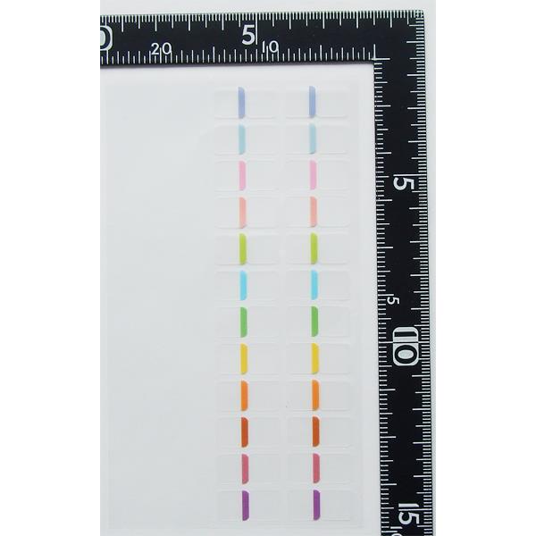 手帳からはみ出さないインデックスフィルム 折り目付 48枚入 (100円ショップ 100円均一 100均一 100均)