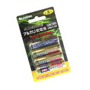 アルカリ乾電池 単3形 LR6/1.5V 4本入 (100円ショップ 100円均一 100均一 100均)