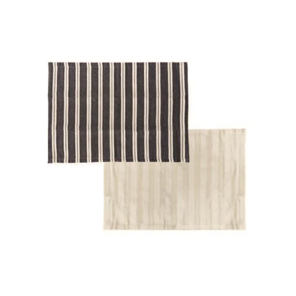 ランチョンマット ストライプ 32×45cm ［色指定不可］ (100円ショップ 100円均一 100均一 100均)