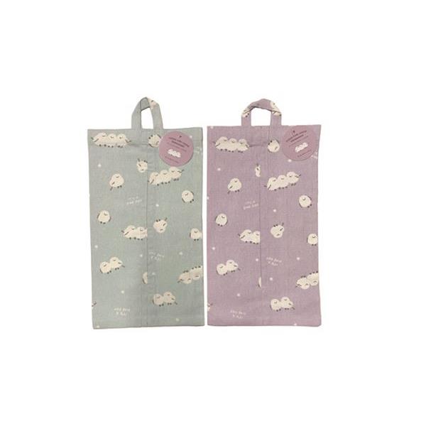 ティッシュケースカバー シマエナガ 31×17cm ［色柄指定不可］ (100円ショップ 100円均一 100均一 100均)