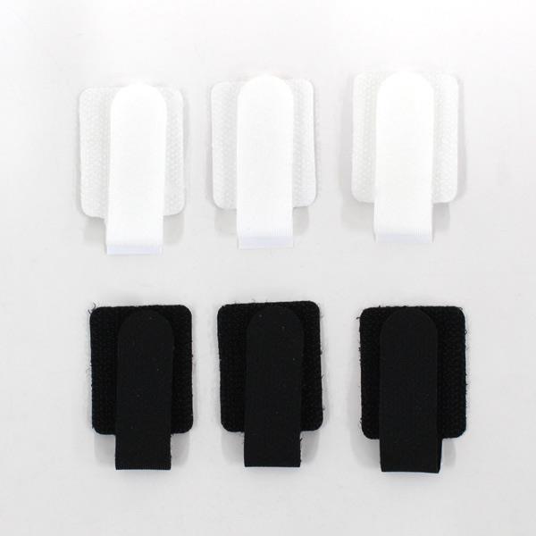 繰り返し貼れるケーブルタイ 2.8×4.7cm 3個入 ［色指定不可］ (100円ショップ 100円均一 100均一 100均)