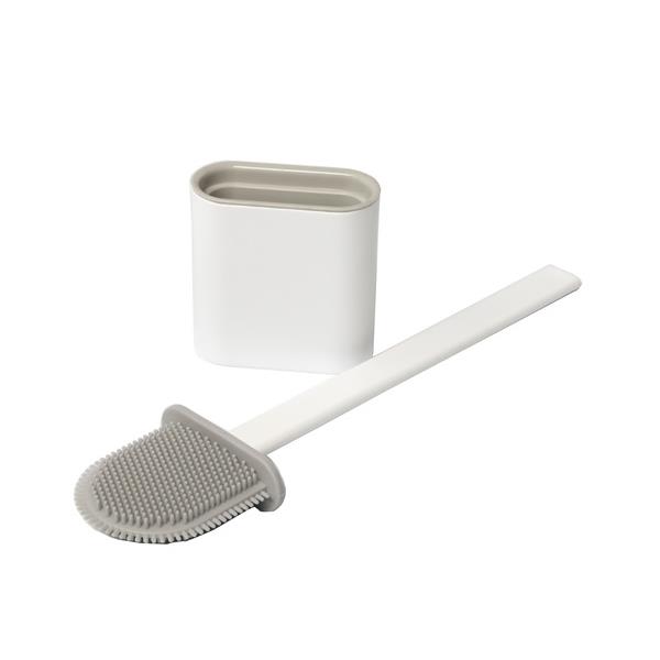 ゴム製トイレブラシ ケース付 9.7×4.3×高さ36cm