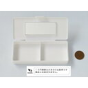 使い捨てコンタクト用ケース ミラー付 13.5×5.5×高さ2cm (100円ショップ 100円均一 100均一 100均)