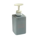 Newプッシュディスペンサー ロゴ ナチュラルグレー 容量400ml