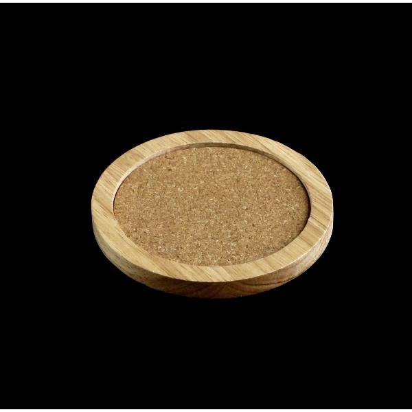 ウッドコースター 丸 直径9.2cm (100円ショップ 100円均一 100均一 100均)