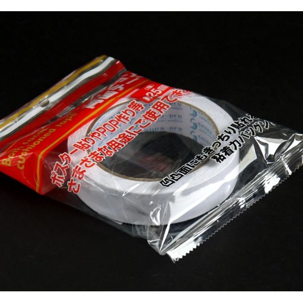 両面テープ クッションタイプ 幅25mm×長さ3m (100円ショップ 100円均一 100均一 100均)